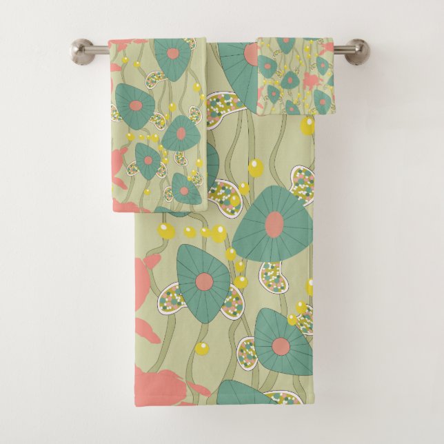 Tortues rétro vertes et roses (En situation)