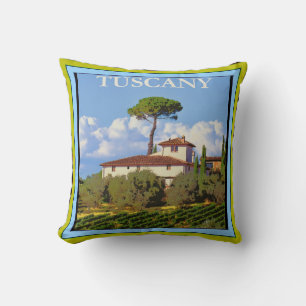 Toscane Italie Poster Lancer Oreiller