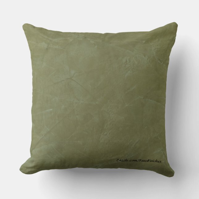 Toscane Vert Faux Pierre Motif Jeu Oreillers (Recto)