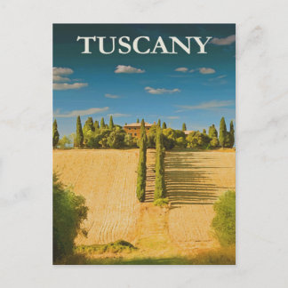 Toscane vintage, Italie Carte postale Voyage