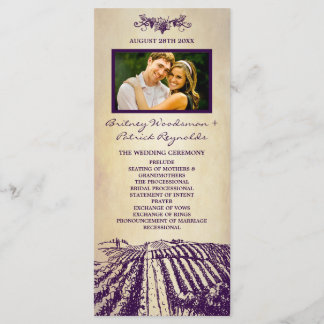 Toscane Vintage Vignoble Programmes de mariage