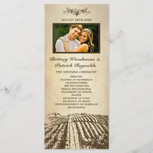 Toscane Vintage Vignoble Programmes de mariage