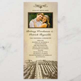 Toscane Vintage Vignoble Programmes de mariage