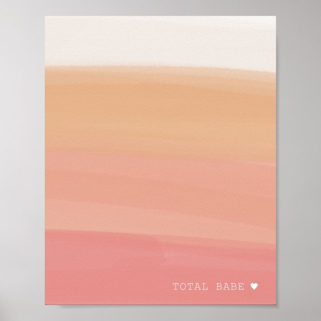 Total Babe décoration murale amusante pour la nurs (Devant)