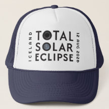 Total Casquette d'éclipse solaire avec date d'empl