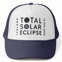 Total Casquette d'éclipse solaire avec date d'empl