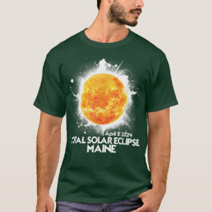 Total MAINE 2024 Total Solaire Eclipse T-shirt