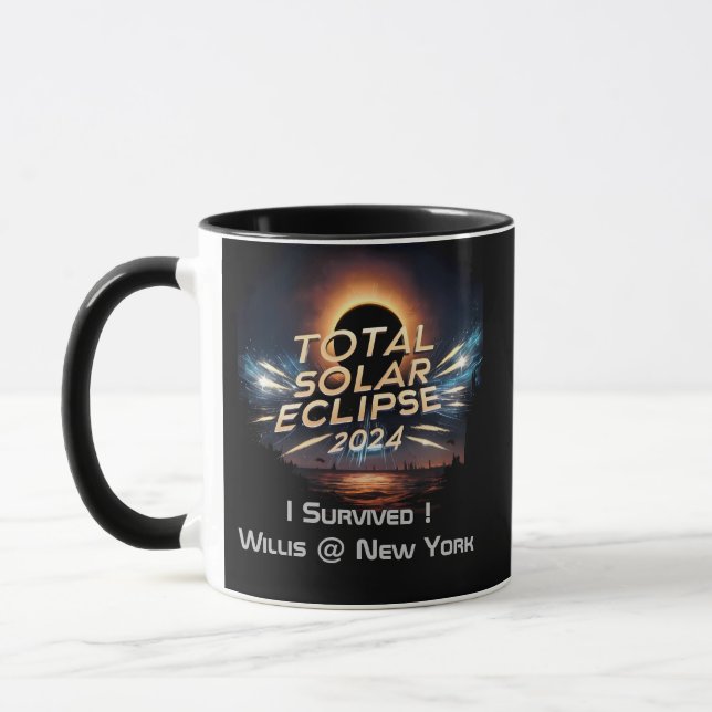 Total Solaire Eclipse 2024 Mug pour Star Gazers (Gauche)