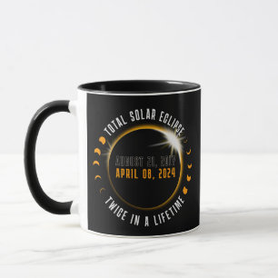 Total Solaire Eclipse 2024 Mug pour Star Gazers