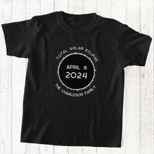 Total Solaire Eclipse 2024 T-shirt personnalisé