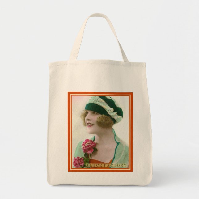 TOTE BAG アンティークな女性 0100 (Devant)
