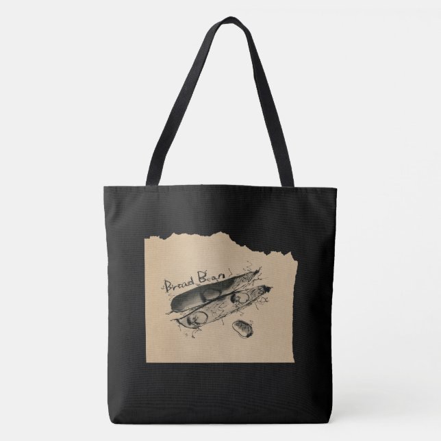 TOTE BAG 墨絵_そら豆 (Devant)