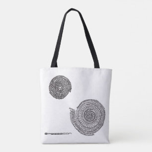 TOTE BAG 白 地 に"縁 結 曼 荼 羅 と