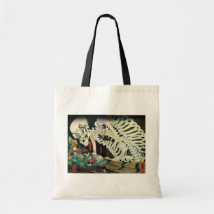 Tote Bag 相馬の古内裏, squelette de 国芳 manoeuvré par la sorcière,
