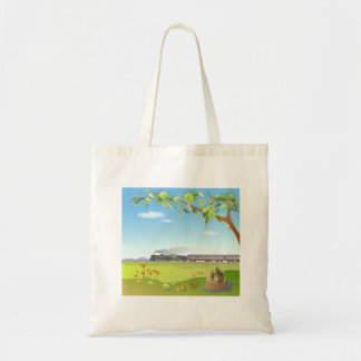 TOTE BAG 秋の風景のイラストが描かれたトオトバッグ