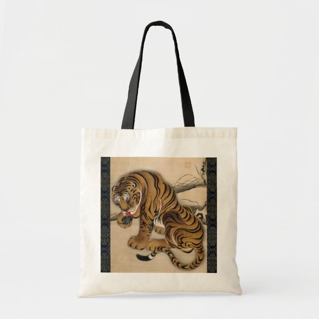 Tote Bag 虎 図, 若 冲 Tiger, Jakuchu (Devant)