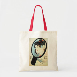 Tote Bag 鏡 の 中 女, 国 貞 Femme dans le miroir, Kunisada