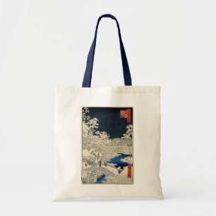 Tote Bag 雪 の 太 橋, 広 pont 重 Snowy Drum, Hiroshige, Ukiyo-e