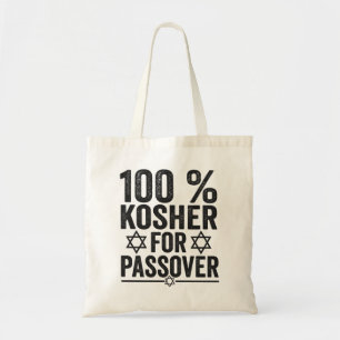 Tote Bag 100% Kosher pour Passover Funny Passover Pesach