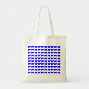 Tote Bag 100 vaches - Bleu