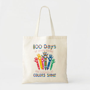 Tote Bag 100e jours de l'école chemise smarter pour enseign