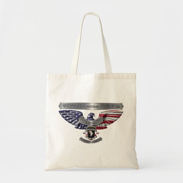 Tote Bag 101e division aéroportée "Fière d'avoir servi" (Devant)