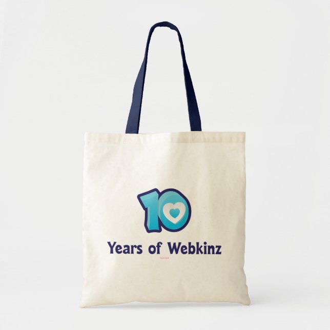 Tote Bag 10 ans de logo de Webkinz (Devant)