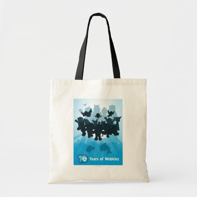 Tote Bag 10 ans de silhouette de Webkinz (Devant)