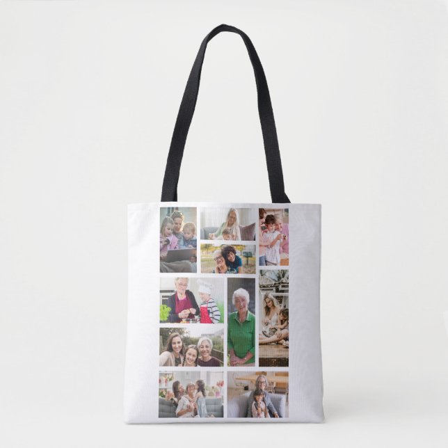 Tote Bag 10 Collage photo personnalisé (Devant)