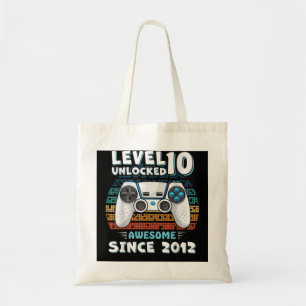 Tote Bag 10ans Anniversaire Fils Garçon Amusant Gamer 10e 1