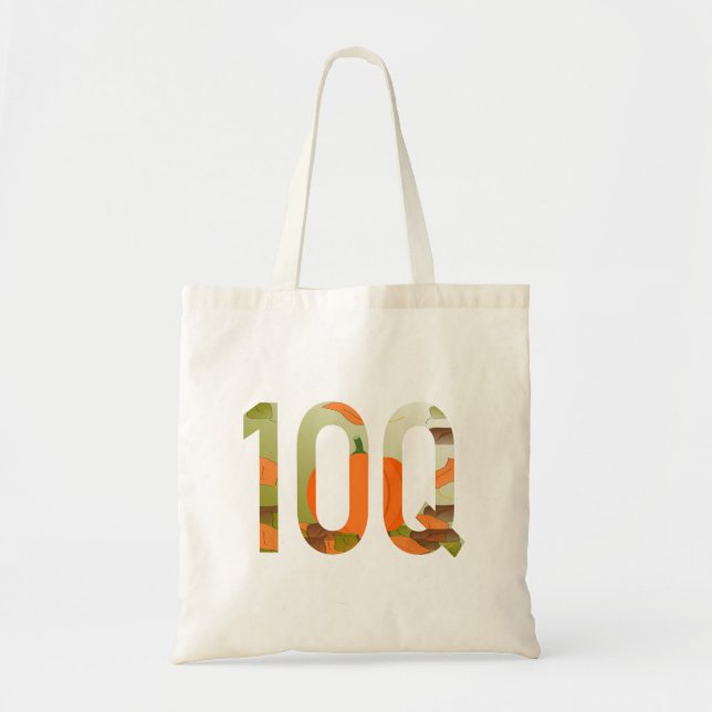 Tote Bag 10Q = Merci cent fois (Devant)