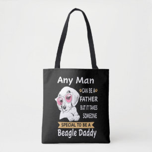 Tote Bag 11 N'Importe Quel Homme Beagle Papa