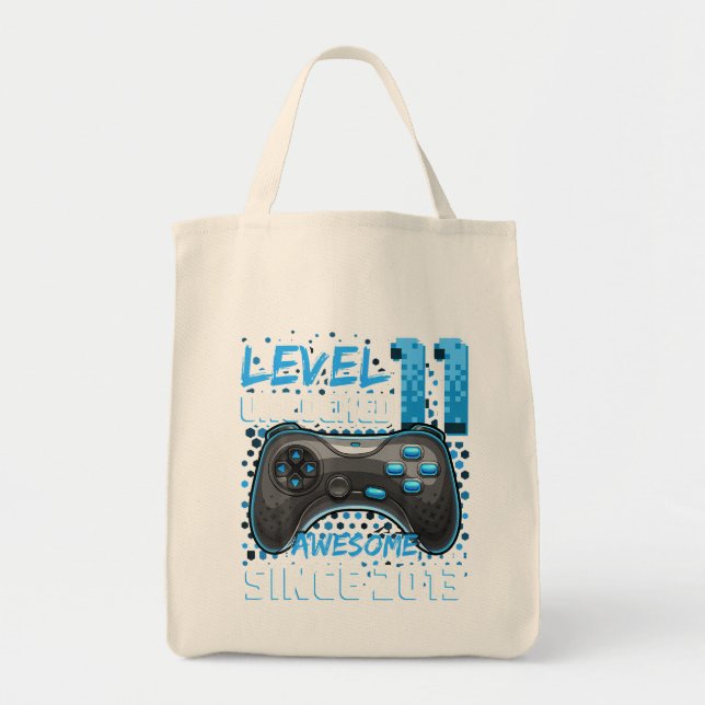 Tote Bag 11E Anniversaire Joueur 11 Anniversaire Amusant An (Devant)