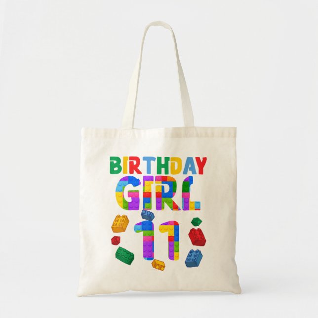 Tote Bag 11e anniversaire pour Block Builder Girl 2011 Bloc (Devant)