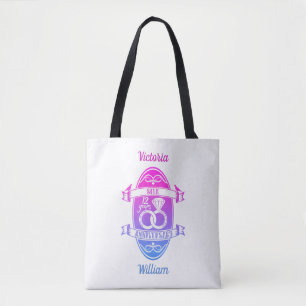 Tote Bag 12 ans traditionnel Silk 12e anniversaire mariage