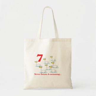 Tote Bag 12 jours sept cygnes a-nager