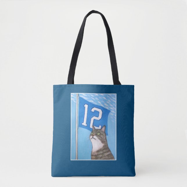 Tote Bag 12ème Drapeau (bleu) (Devant)
