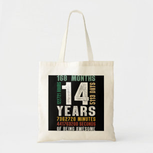 Tote Bag 14 Année D'Être Formidable 14e Anniversaire Cadeau