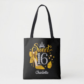 Tote Bag 16e anniversaire. Doux 16 fille