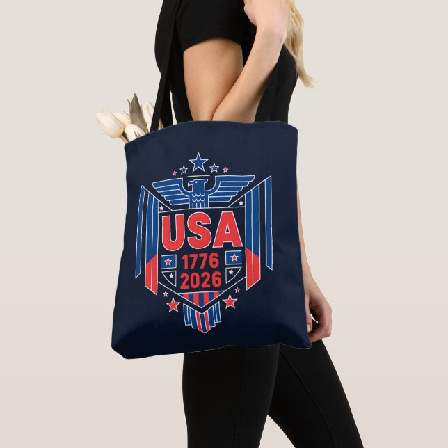 TOTE BAG 1776-2026 USA  (De près)