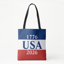 1776 USA 2026 Rouge Blanc et Bleu Patriotique