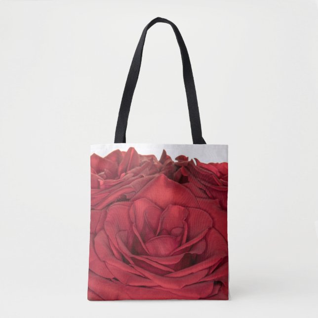 Tote Bag 1840-Rose Mariage rouge (Devant)