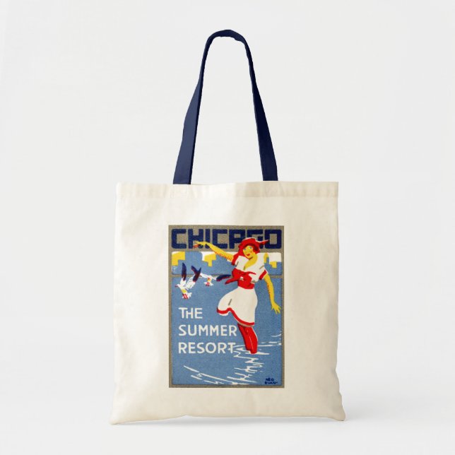 Tote Bag 1912 Chicago, la station estivale (Devant)