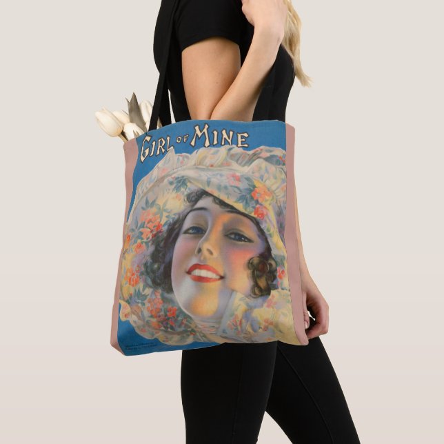 Tote Bag 1917 Fillette de mine couverture musicale (De près)
