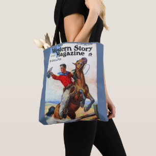 Tote Bag 1924 La revue Western Story en couverture.
