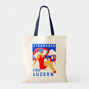 Tote Bag 1929 Art Déco Strandbad Lido Luzern