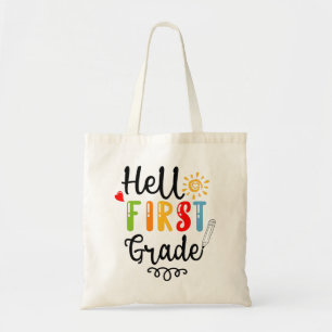 Tote Bag 1/2- Bonjour Chemise de première année, élève de p