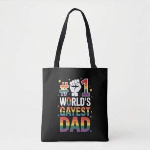 Tote Bag #1 Papa gay le plus gay du monde Fête des pères dr