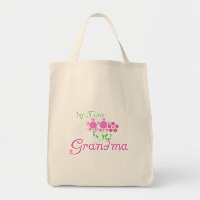 Tote Bag 1ère Fleurs Grandma-Rose (Devant)