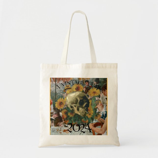 Tote Bag 2024 Happy Hour Célibataire Bachelorette Retraite (Devant)